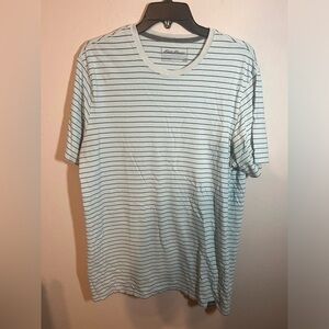 Men’s Eddie Bauer Striped T-Shirt Size TL